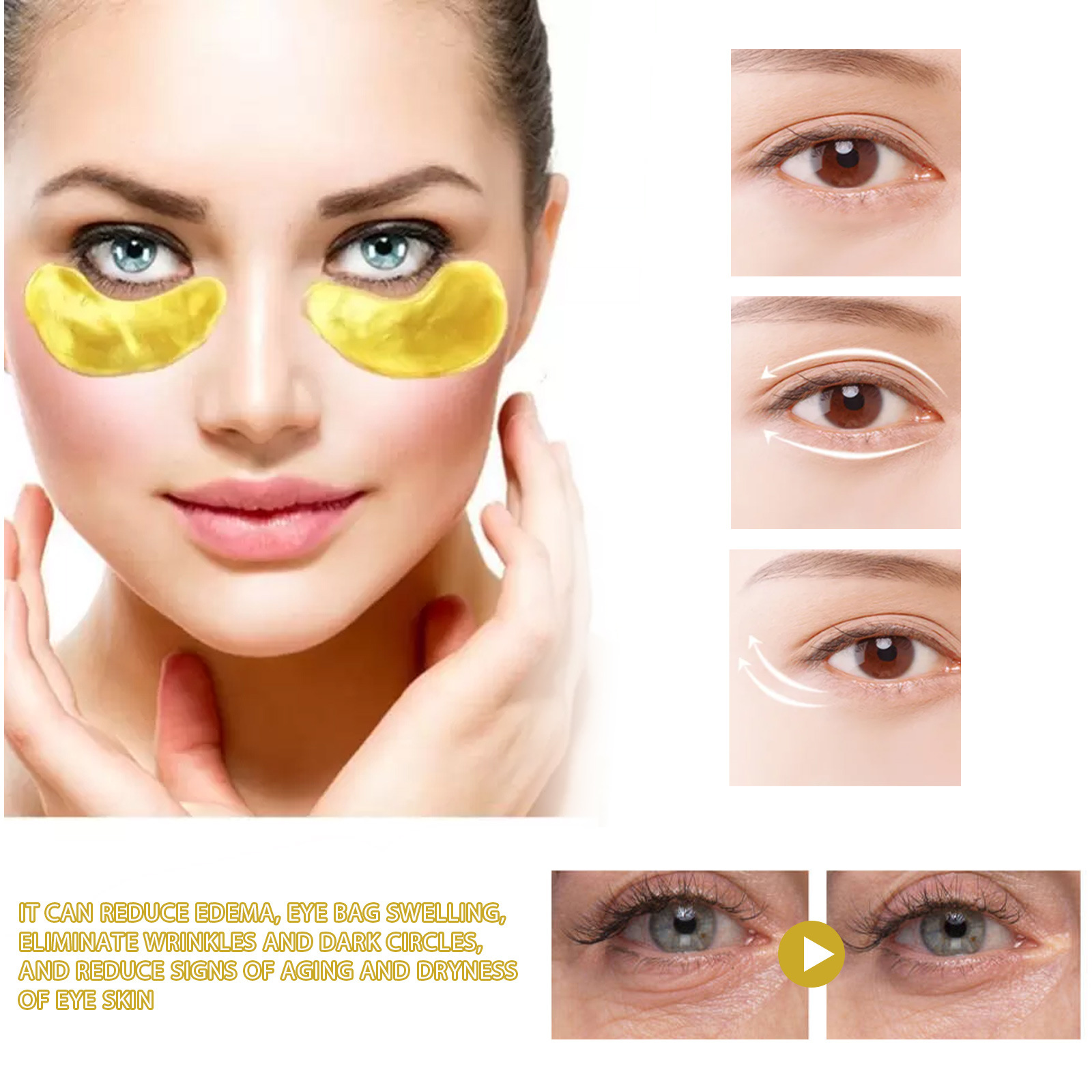 Luxury Skincare Mask - 24K Gold Infused Luxury Eye Mask