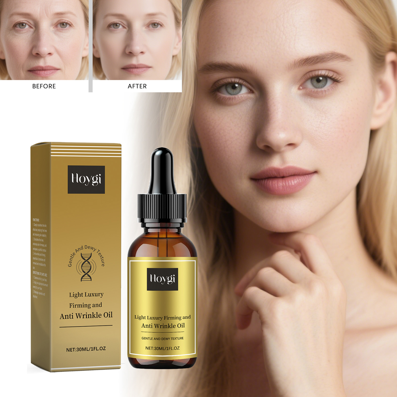 Luxury Skincare Moisturizer - Firming Facial Care Oil Lifting Anti