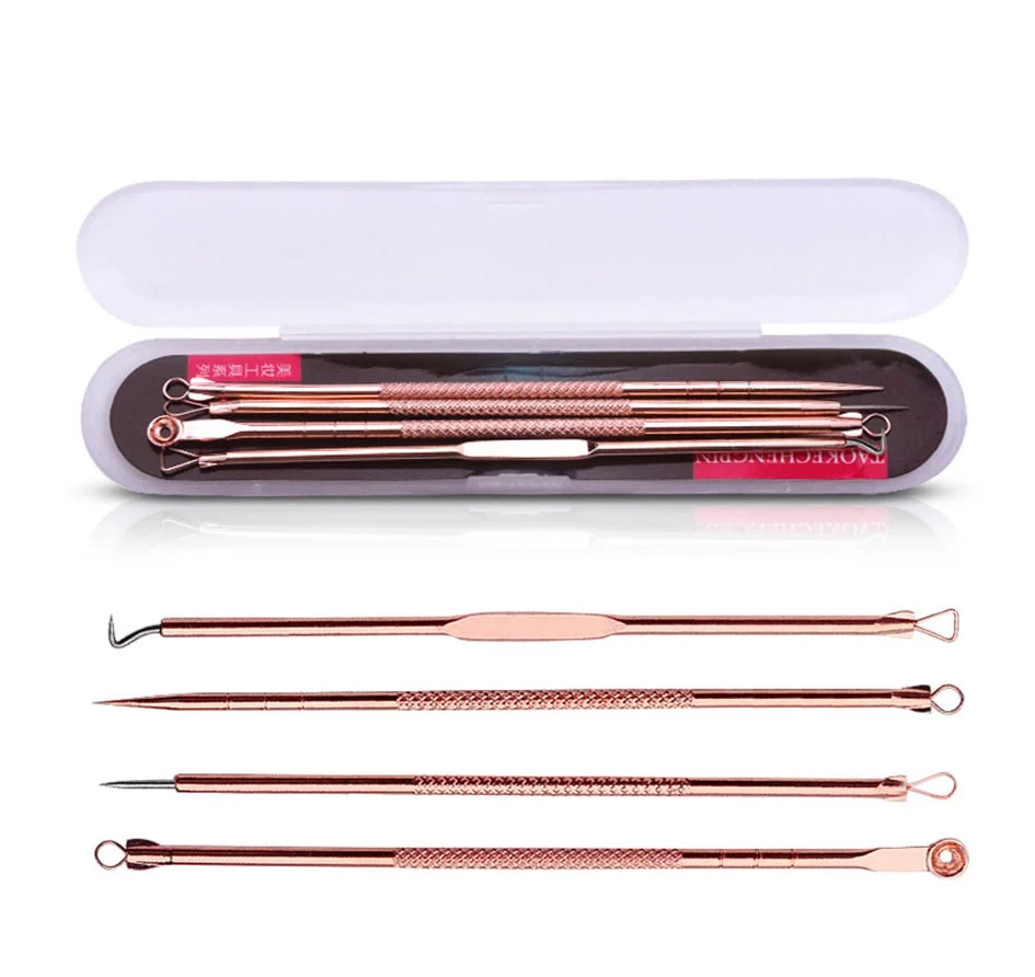 4pcs/set  Stainless Steel Blac - огляд і ціна Luxury Skincare Acne