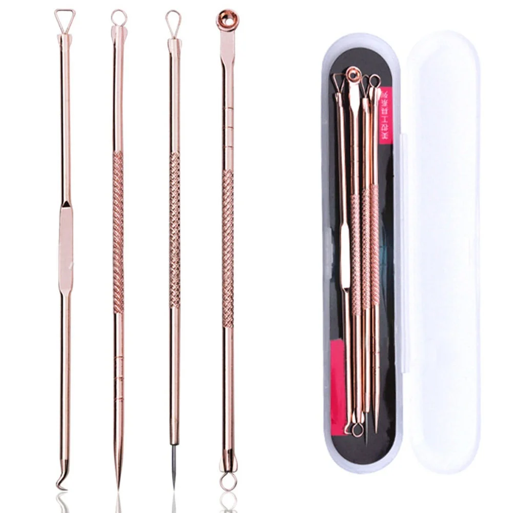 4pcs/set  Stainless Steel Blac - огляд і ціна Luxury Skincare Acne