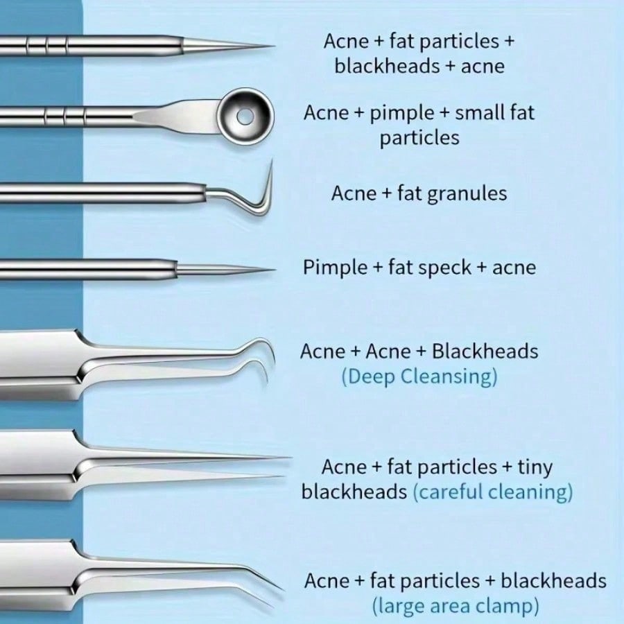 3/8PCS Stainless Steel Blackhe - огляд і ціна Luxury Skincare Acne