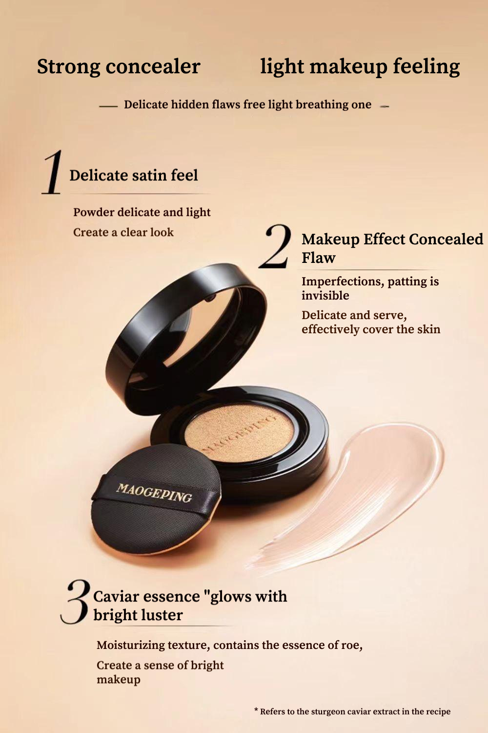 Maogeping Air Cushion Luxuriou - огляд і ціна Luxury Skincare Moisturizer